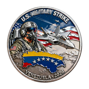 Moneda Conmemorativa Southern Spear, Artesanía Metálica, Decoración con Mapa del Caribe, Águila y Ancla, Regalo de <span class=keywords><strong>Democracia</strong></span> - Product Image 2