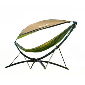 <span class=keywords><strong>Hamaca</strong></span> Independiente MEIDI con Base de <span class=keywords><strong>Aluminio</strong></span> Aeronáutico, 4 Niveles Ajustables, Tela Impermeable PU450, para Campismo y Senderismo, 300 kg - Product Image 1