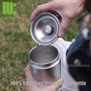 Bouteille <span class=keywords><strong>shaker</strong></span> isotherme à double paroi en acier inoxydable <span class=keywords><strong>de</strong></span> 500 ml, conteneur pour poudre nutritionnelle, mélangeur, sans plastique - Product Image 3