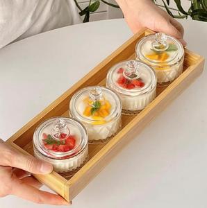 ใช้ถ้วยพุดดิ้งแก้วฉนวนชุดเก็บอาหารและภาชนะสำหรับไอศกรีมของหวานถ้วยโยเกิร์ตขนมขบเคี้ยว - Product Image 6