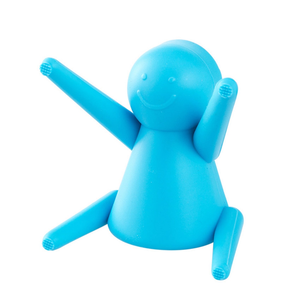 Clips pour casseroles en silicone multifonctionnels Little Man S Couvercles Porte-cuillère Repose-casseroles Clips pour casseroles de cuisine Couvercle pour casseroles