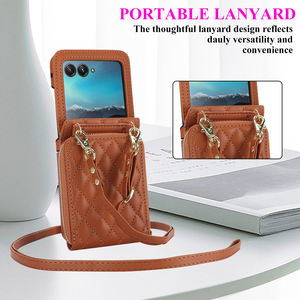 RFID bloquant le porte-carte <span class=keywords><strong>de</strong></span> crédit en cuir <span class=keywords><strong>de</strong></span> luxe portefeuille étui <span class=keywords><strong>de</strong></span> téléphone pochette pour Motorola 50 60 Ultra bandoulière couverture arrière - Product Image 4