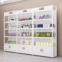 Étagères multifonctionnelles modernes pour supermarchés et magasins de détail : rayonnages métalliques à plusieurs niveaux et unités de présentation gondole