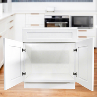Livraison gratuite à votre porte, meuble de salle de bain moderne, 30"W x 34,5"H x 21"D, peinture blanche, armoires de lavabo de salle de bain, prêt à assembler