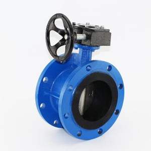 Vanne papillon à bride manuelle de Turbine de vente directe d'usine Vanne papillon à joint souple - Product Image 1