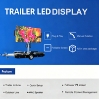 Jode Açık Hava Mobil LED Büyük Ekranlı Reklam Kamyonu, Etkinlikler, Canlı TV Yayını, Billboard ve Dijital Tabela için Treylerli