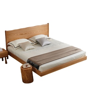 Lits à plateforme basse en bois massif de frêne, cadre en bois flottant, taille <span class=keywords><strong>japonaise</strong></span>, <span class=keywords><strong>assemblage</strong></span> rapide, meubles de chambre à coucher - Product Image 1