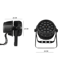 Projecteur LED PAR SHEHDS IP65 étanche RGBWAUV 6-en-1 18*18W avec zoom pour événements extérieurs et mariages