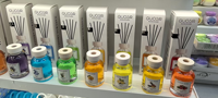 Fruchtduftende Aromatherapie Indoor Fruchtserie Kerzenloser Duftspender Bunter Flüssiger Reed-Diffusor 30-60 Tage Badezimmer