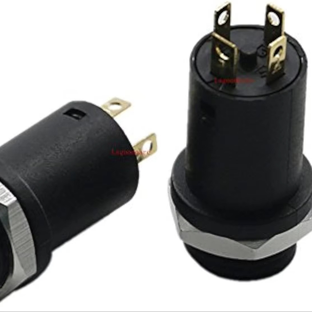 Aismartlink 3.5MM Mini Stereo Panel Mount Jack Connector -3.5MM Headphone Audio Video Female Vertical Jack Socket Plug with Nuts