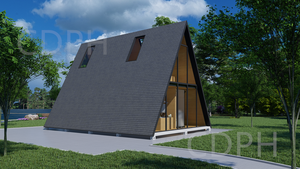 Diseño moderno Triángulo Forma Quick Hormigón Prefab Resort Triángulo Casas Casa prefabricada Villa Estructura <span class=keywords><strong>de</strong></span> acero - Product Image 3