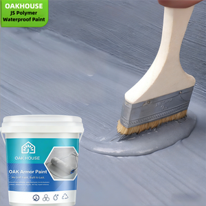 Peinture imperméable polymère Oakhouse JS, revêtement bicomposant pour toits en <span class=keywords><strong>ciment</strong></span>, réparation des fuites de salle de bain et de cuisine - Écologique et durable - Product Image 1