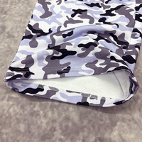 Kustom jalan longgar celana Jogging ukuran besar berat lurus kaki celana olahraga desainer katun longgar ditumpuk celana olahraga Camo