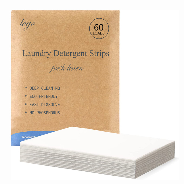 Eco-friendly, Biodegradable, Zero Waste, Cruelty-Free Laundry Detergent Sheets/Eco-Strips for Sensitive Skin, Fresh Linen Scent
