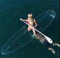 Kayak transparent à fond clair pour PC, canoë en verre, kayaks en cristal très demandés pour le divertissement