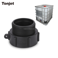 Adaptor Tangki IBC DN50 2'' 60mm S60X6 Female Coupler, Fitting Polipropilena Tugas Berat untuk Penyimpanan Cairan Industri