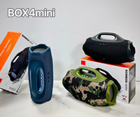 Altavoces Portátiles BoomsBox4MINI, Altavoz de Graves Impermeable, Altavoz Portátil de Alta Gama Resistente al Agua