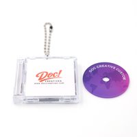 Vente en gros de porte-clés mini CD NFC personnalisés, porte-clés en forme de boîte d'album Kpop, porte-clés en forme d'album musical en vrac pour les fans de Kpop