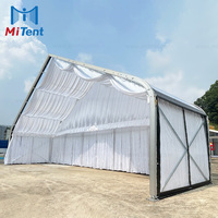 Tente de réception en alliage d'aluminium africain à toit transparent pour services de restauration, tente de réception extérieure transparente