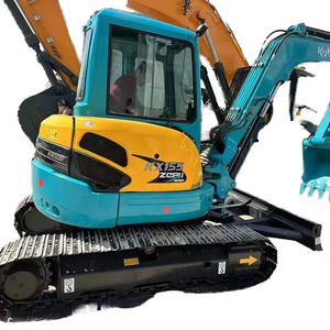 Mini pelle sur chenilles Kubota KX155 d'occasion 0, 19 m3 5 tonnes de bonne qualité Composants de base Pompe à moteur Palier PLC - Product Image 1