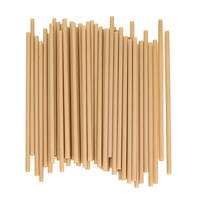 100% Paille à boire en fibre de canne à sucre biodégradable sans plastique paille jetable pour boire du jus