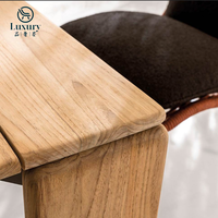 Ensemble de table à manger d'extérieur simple nordique ensemble de meubles de patio rustiques ensemble de table à manger en bois de teck