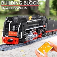 Mould King 12003CX technologie ferroviaire de haute technologie, blocs de Construction de voitures de Train étendu, blocs de Construction de voitures de Train, blocs de jouets de Construction