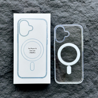 JOYPORODO C010 pour iPhone 18 17 16 Pro Max – Coque de téléphone magnétique transparente en acrylique, antichoc, prix de gros