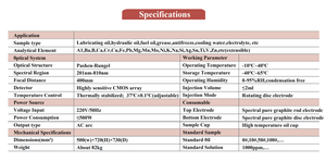Drawell RDE-AES Öl-Emissionsspektrometer Öl-Analysegerät OILA-I Rotierende Scheibenelektrode Atomemissionsspektrometer - Product Image 3