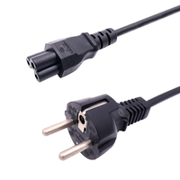 Cable de Alimentación Europeo de PVC de 3 Pines, Tipo Moldeado, 16A, 220V, Enchufe Recto, IP20, Uso Residencial, Alta Calidad, con Certificación CE