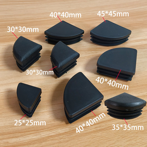 Quarter Round <b>Plastic</b> Pipe Plug 90 Degree Tube End Cap For Furniture Steel Pipe Feet, Made in China - Product Image 5