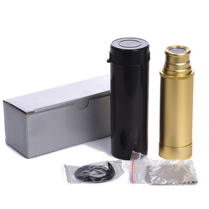 25X40 Monocular Telescope Gold Aluminum Body Outdoor Portable Civil Telescope With Lens Cover And Cleaning Cloth - Product Image 1