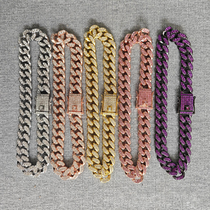 <span class=keywords><strong>Collar</strong></span> y Correa para Perro de Acero Inoxidable 316L Chapado en Oro, Diseño Grueso Cubano, Estilo Clásico Occidental - Product Image 2