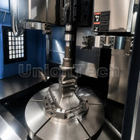 Torno Vertical de Doble Torreta con Control GSK 380V/415V/60Hz Personalizado para Taller de Mecanizado de Discos