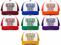 Parches bordados de lentejuelas con letras brillantes para el Día del Partido, insignias para gorras de béisbol, sudaderas, chaquetas, DIY, al por mayor