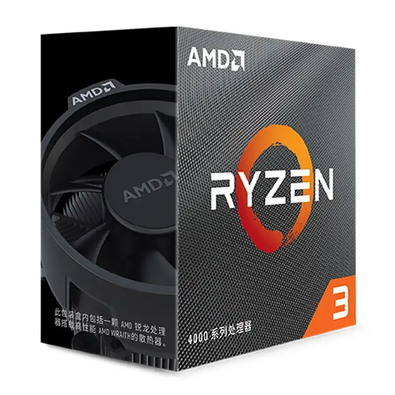 AMD R3 4100 - 4000 Series Renoir (Zen 2) Quad-Core 3.8 GHz Socket AM4 65W Desktop Processor - 100-000000510