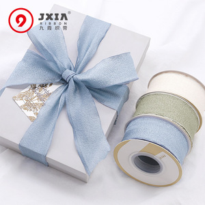JXIA Satin Ribbon 4Cm Wide For Gift Wrapping And Floral Decoration - Product Image 1