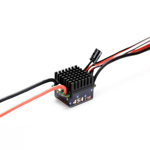 Contrôleur de vitesse électronique brossé 45A pour voiture modèle, camion jouet, modèle RC, drones jouets, conception étanche ESC avec protection complète - Product Image 1