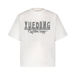 เสื้อยืดสตรีทแวร์ไซส์ใหญ่พิเศษเสื้อยืดครอปของผู้ชายผ้าฝ้าย100% โอเวอร์ไซส์ไซส์พลัสไซส์ - Product Image 1