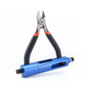 Cisaille pneumatique en acier allié HB2535 à angle réglable pour la découpe de portes de robots de moulage par injection - Product Image 1