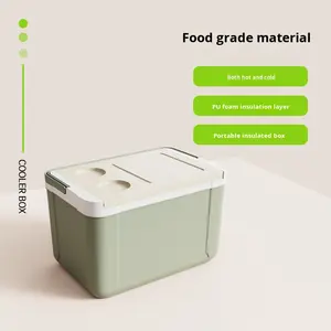 Kotak pendingin kayu padat terisolasi 14L tutup kesejahteraan perusahaan luar ruangan mobil penyimpanan makanan Festival Musim Semi hadiah makanan berpendingin - Product Image 2