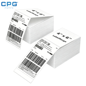 Factory Custom Thermal Paper Rolls 40X30mm 4x6 inch Waterproof for <b>Logistics</b> Warehouse Package Mailing - Product Image 1