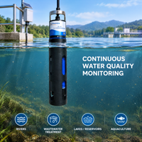 Capteur numérique multiparamètres de qualité de l'eau en ligne IMP-302Clean, autonettoyant, RS485 Modbus, DO, pH, EC, ORP, Turbidité