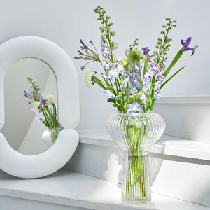 Vase en verre transparent <span class=keywords><strong>de</strong></span> style britannique, tendance sur internet, pour plantes vertes, hydroponie, arrangement floral, <span class=keywords><strong>salon</strong></span>, table à manger - Product Image 1