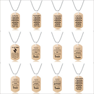 Conjunto de Collares de Acero Inoxidable con Baño de Oro Rosa para el Día de la Madre, el Día del Padre, San Valentín y Aniversarios - Product Image 4