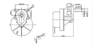 <span class=keywords><strong>MY1016Z</strong></span> 24V 250W 75RPM 120RPM 160RPM <span class=keywords><strong>Motor</strong></span> de silla de ruedas eléctrica <span class=keywords><strong>Motor</strong></span> de CC para Triciclo de silla de ruedas eléctrica - Product Image 5
