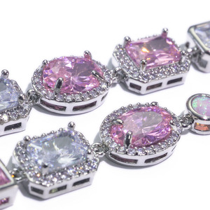 Hip Hop 10mm Jewelry Chain <b>Opal</b> <b>Bracelet</b> Accessories Tanjing - Product Image 5