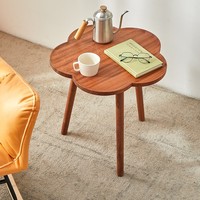 Table basse en bois massif sur mesure, petite table d'appoint pour salon, balcon, chambre, table à thé d'angle pour petite famille