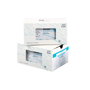 Sutures chirurgicales vétérinaires chromiques PGA 910 75 cm avec <span class=keywords><strong>aiguille</strong></span> stérile de 45 cm - Product Image 1