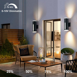 Lámpara de Pared LED Exterior Moderna de Aluminio Negro, Impermeable IP65, con 3000K, <span class=keywords><strong>para</strong></span> Jardín, Villa, Balcón, Pasillo, Iluminación de Fachada - Product Image 4